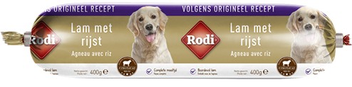 Rodi Korv lamm med ris för hund