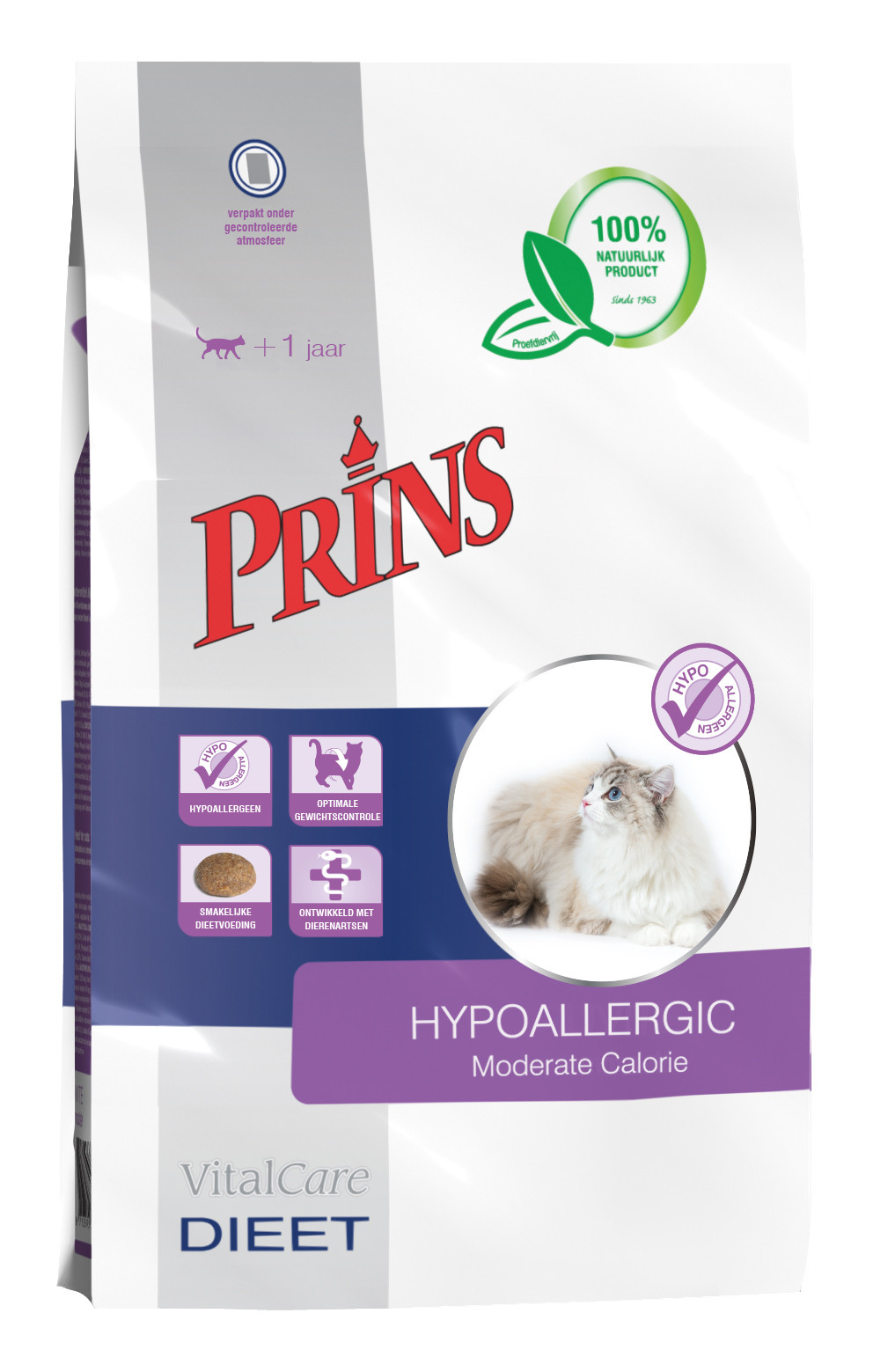 Prince VitalCare Diet Hypoallergic Moderate Calorie kattfoder