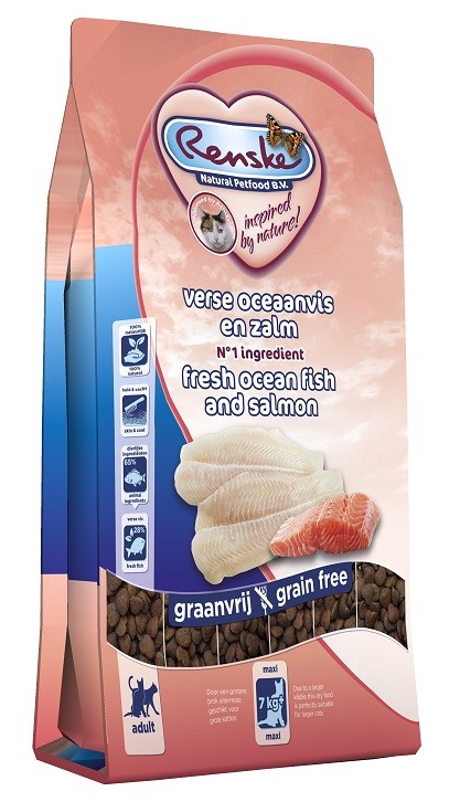 Renske Maxi Grain Free Super Premium freshly prepared havsfisk och lax kattfoder