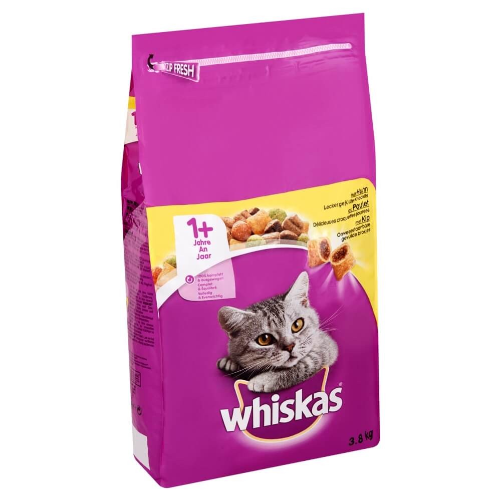 Whiskas Adult 1+ med kyckling kattfoder