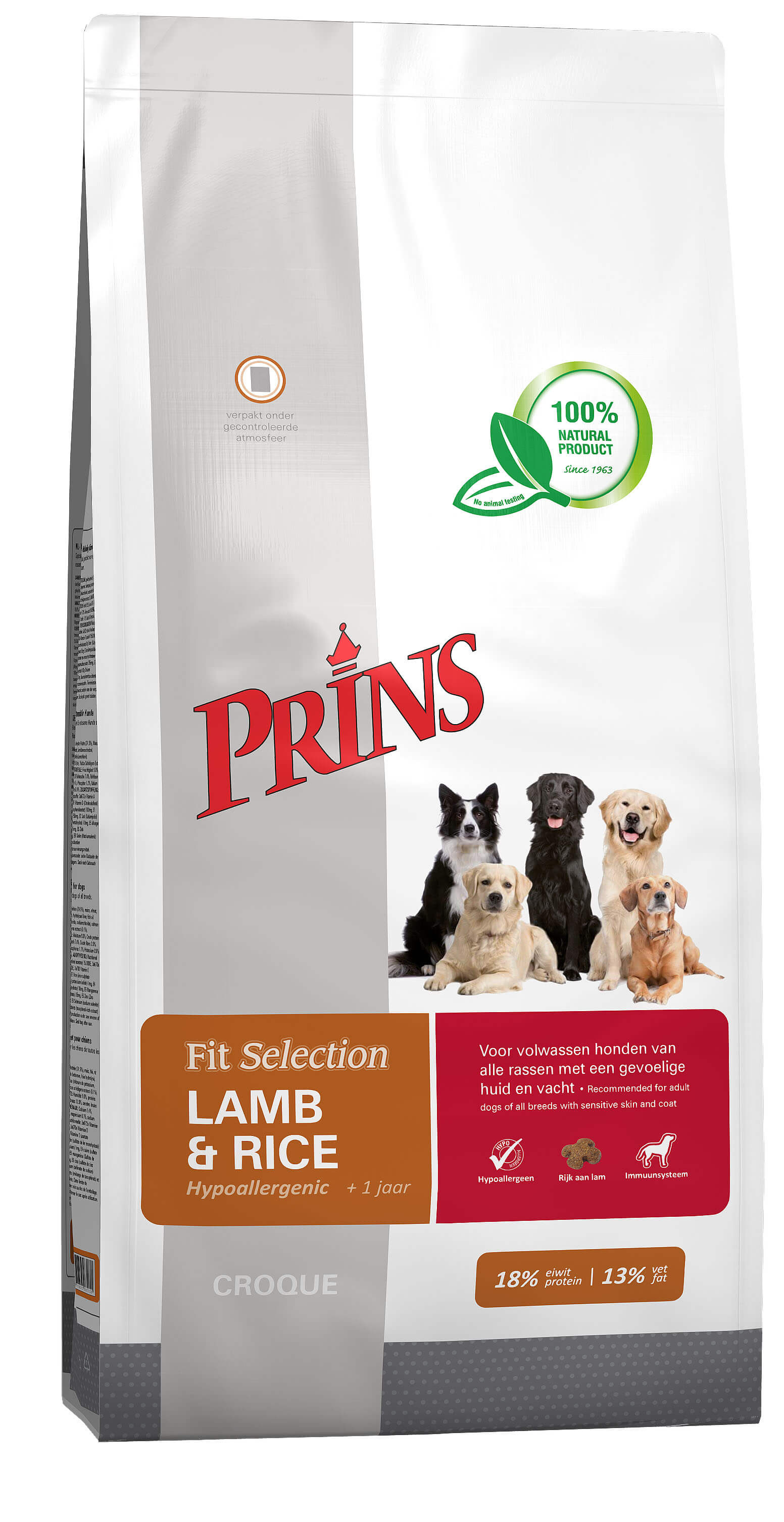 Prince Fit Selection med lamm och ris hundfoder