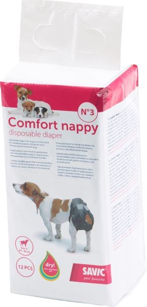 Savic Comfort Nappy hundblöja (12 stycken)