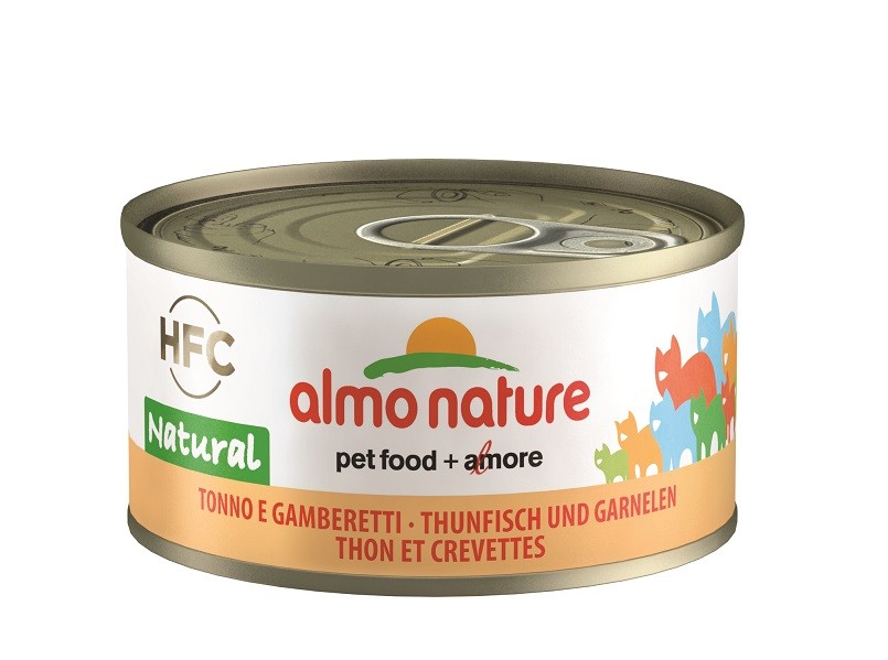 Almo Nature HFC Natural tonfisk och räkor våtfoder katt (70 g)