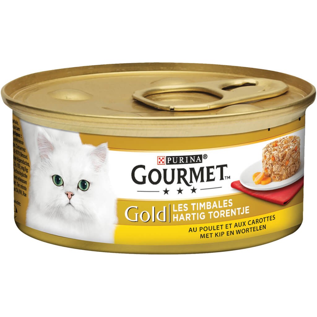 Gourmet Gold Savoury Tower med kyckling och morot våtfoder katt (85 g)