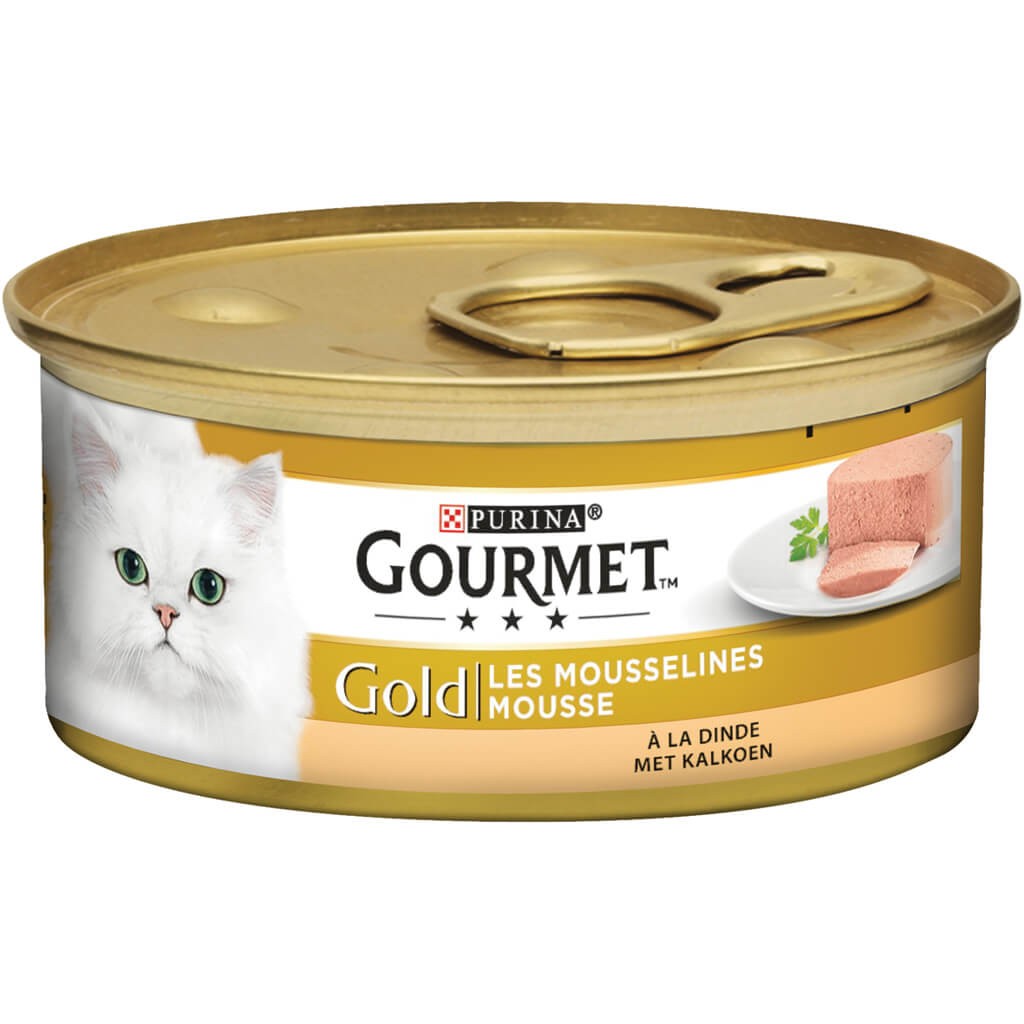 Gourmet Gold Mousse med kalkon våtfoder katt (85 g)