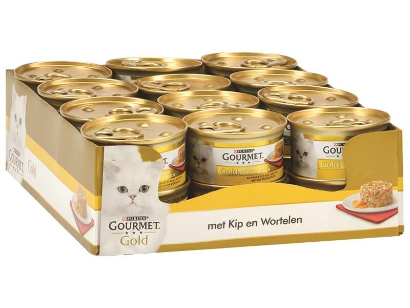 Gourmet Gold Savoury Tower med kyckling och morot våtfoder katt (85 g)