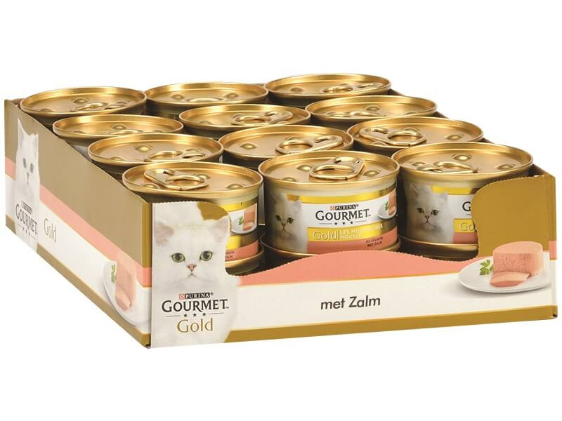 Gourmet Gold Mousse med lax våtfoder katt (85 g)