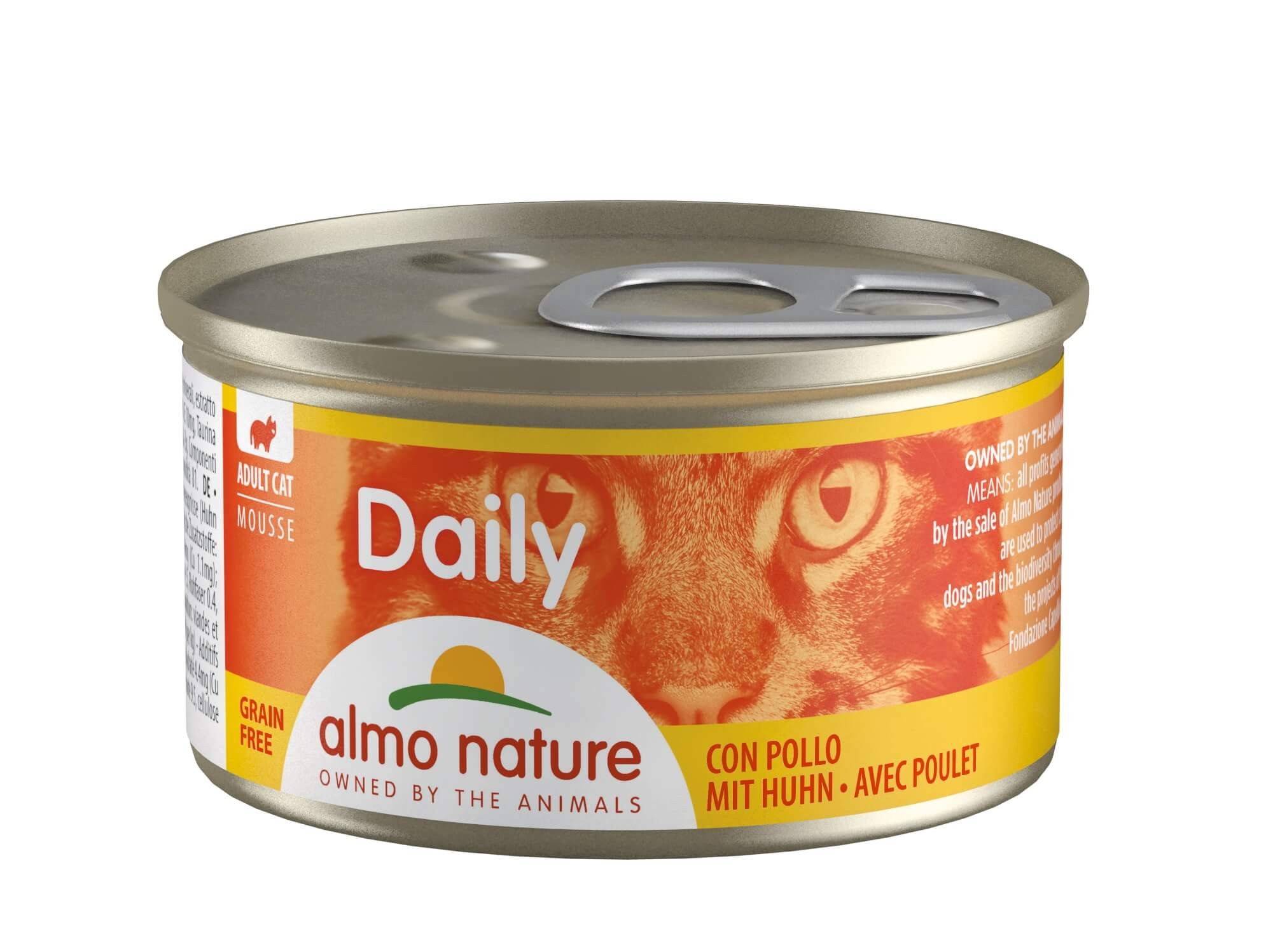 Almo Nature Daily Mousse med kyckling våtfoder katt (85 g)