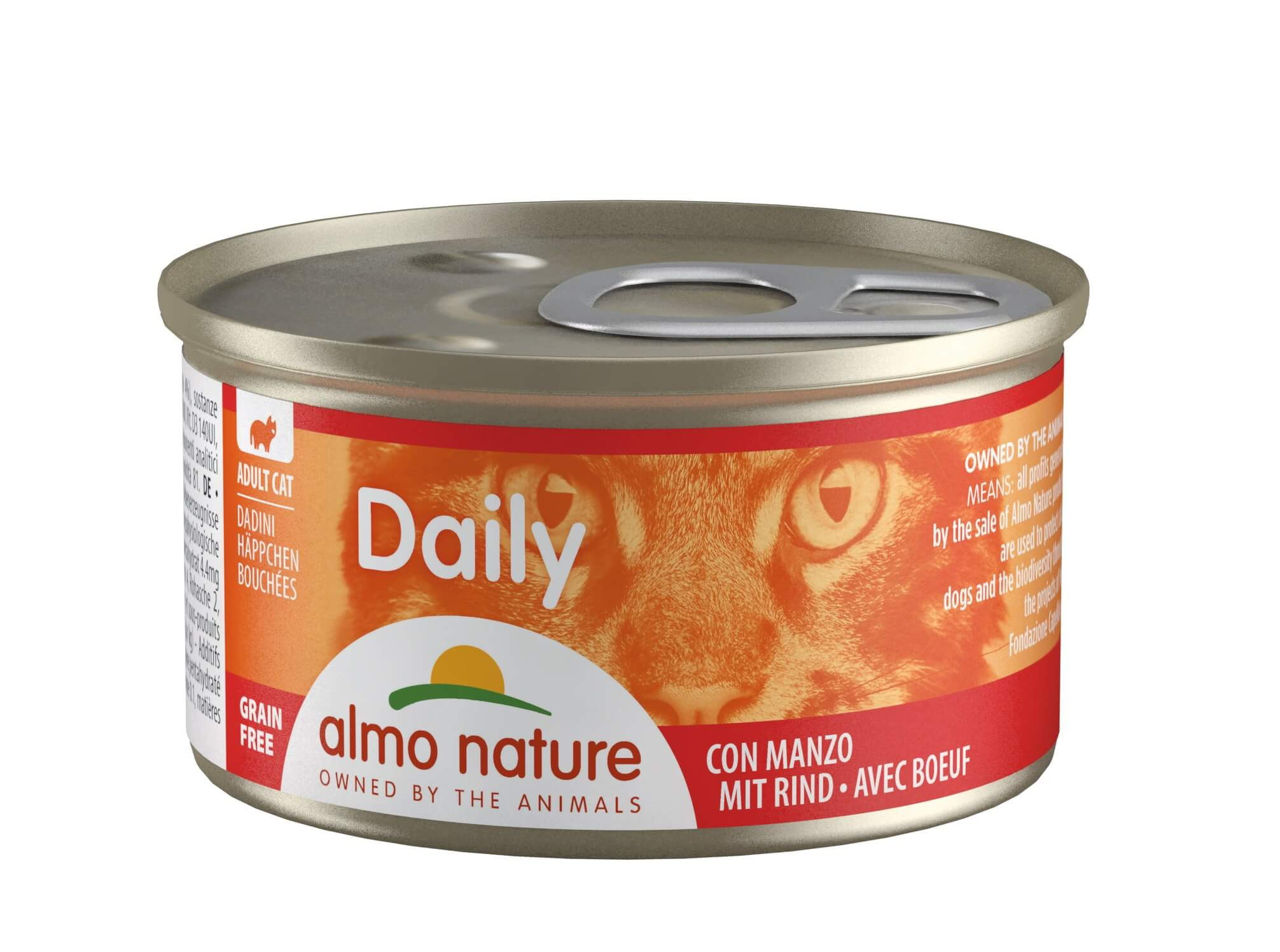 Almo Nature Daily Snack med nötkött våtfoder katt (85 g)