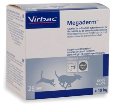 Virbac Megaderm Monodosering - hond & kat tot 10 kg/ 28 zakjes