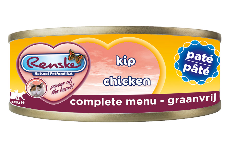 Renske Grain Free paté kyckling våtfoder katt (burk)