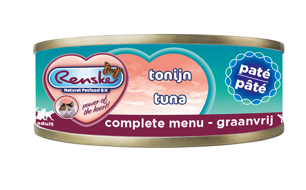 Renske Grain Free paté tonfisk våtfoder katt (burk)