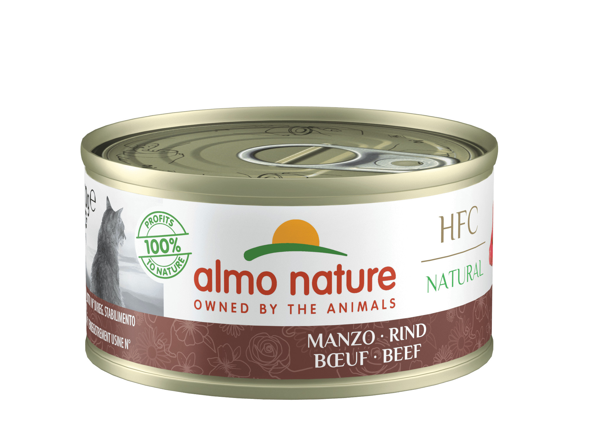 Almo Nature HFC Natural nötkött våtfoder katt (70 g)