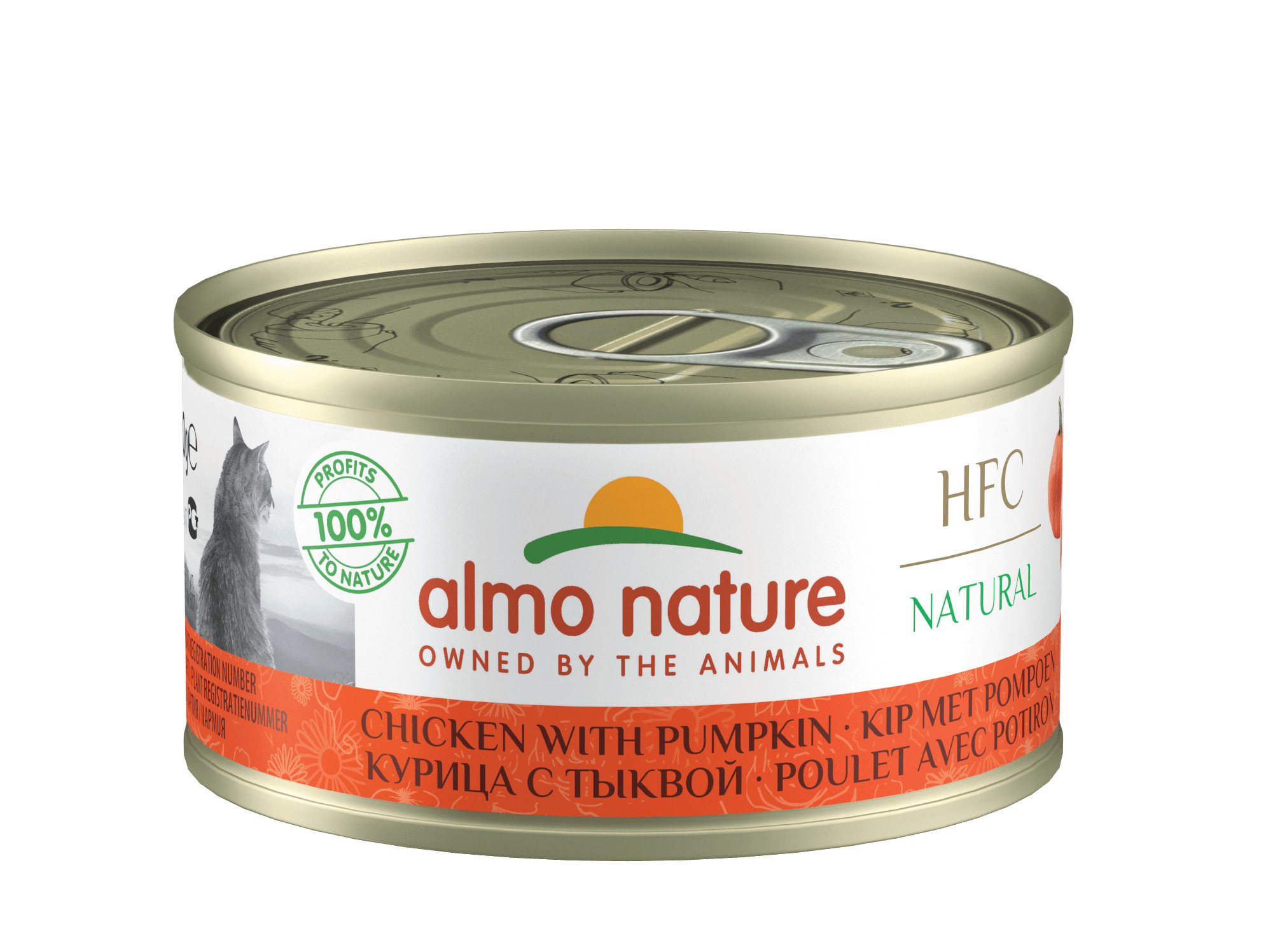 Almo Nature HFC Natural kyckling med pumpa våtfoder katt (70 g)