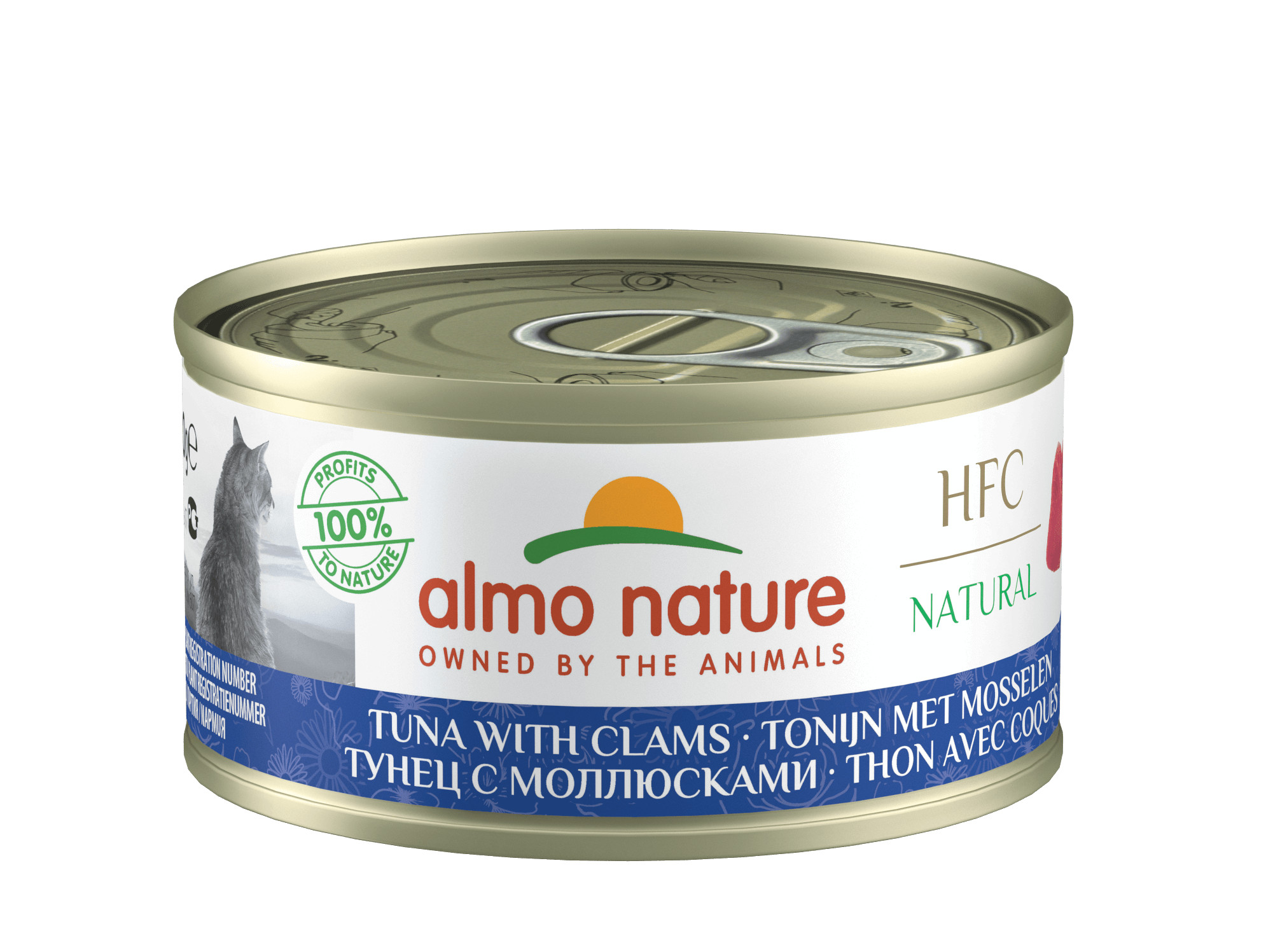 Almo Nature HFC Natural tonfisk med musslor våtfoder katt (70 g)