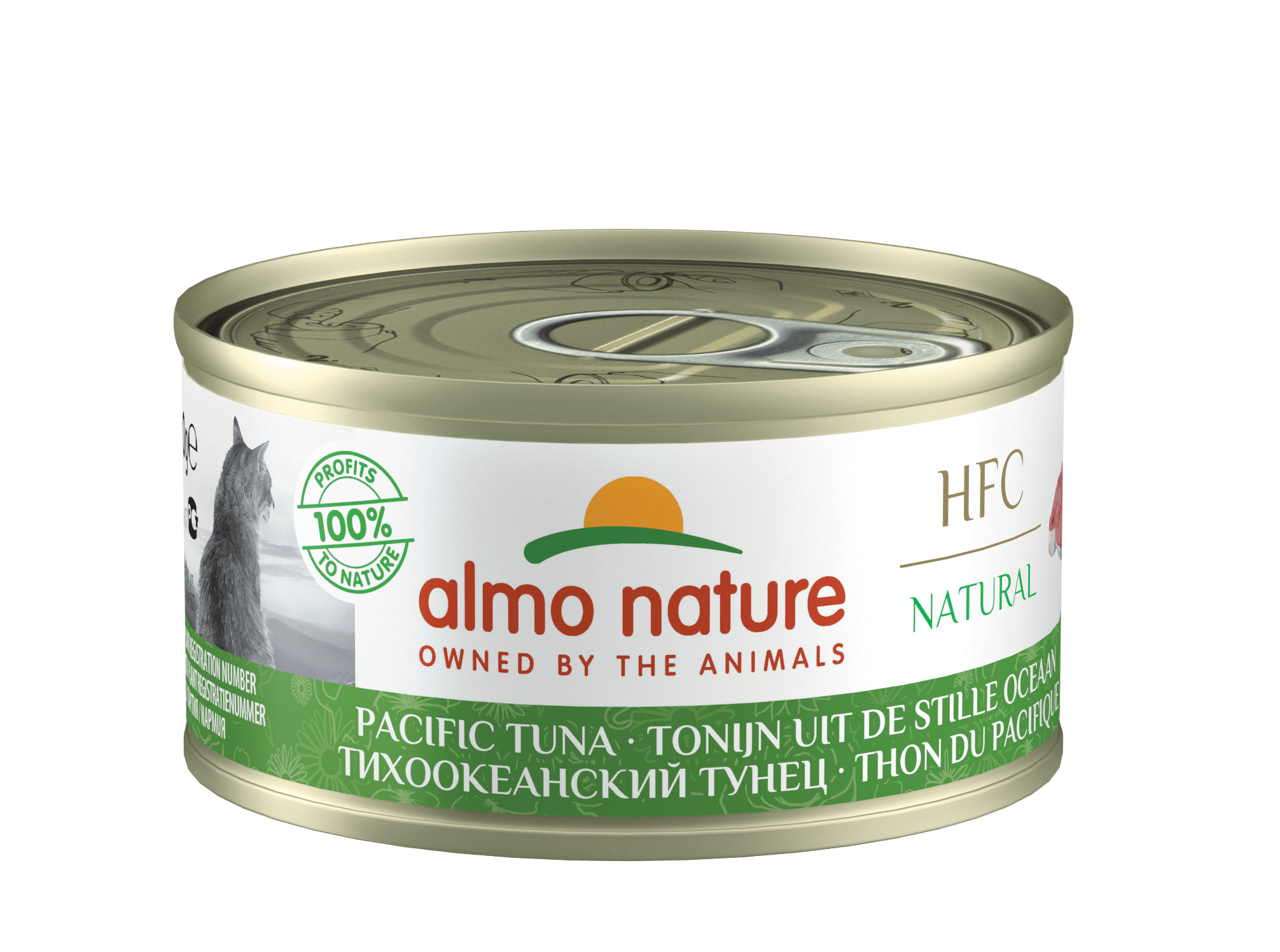 Almo Nature HFC Natural tonfisk från Stilla havet våtfoder katt (70 g)