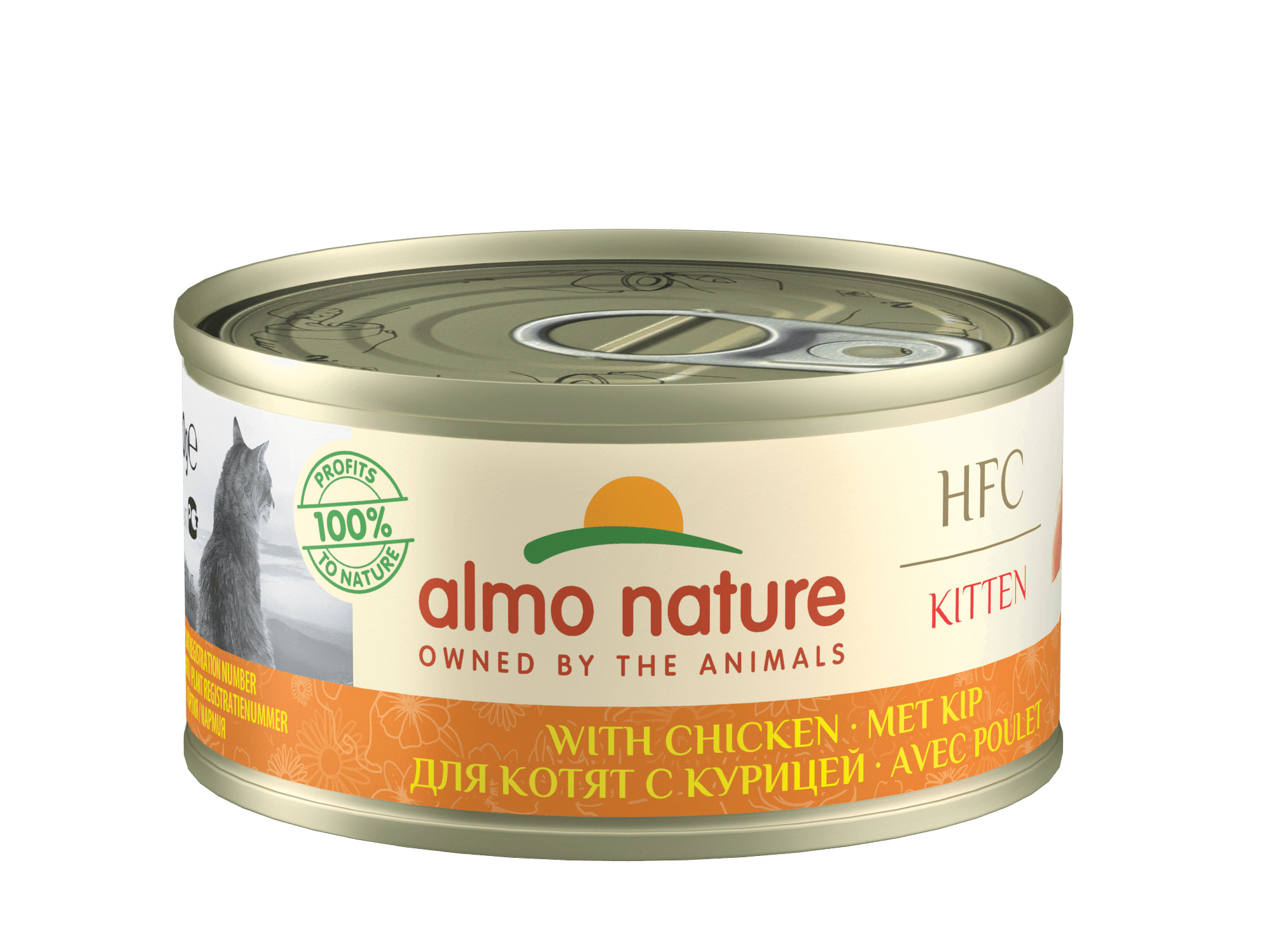 Almo Nature HFC Kitten kyckling våtfoder kattunge (70 g)