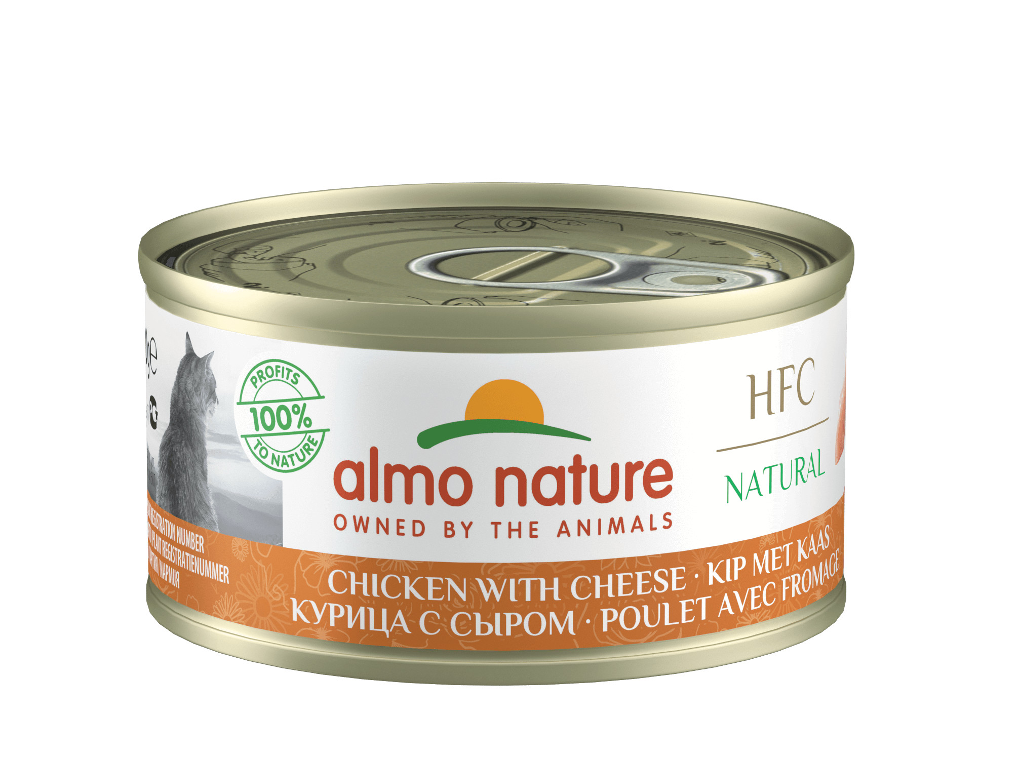 Almo Nature HFC Natural kyckling med ost våtfoder katt (70 g)