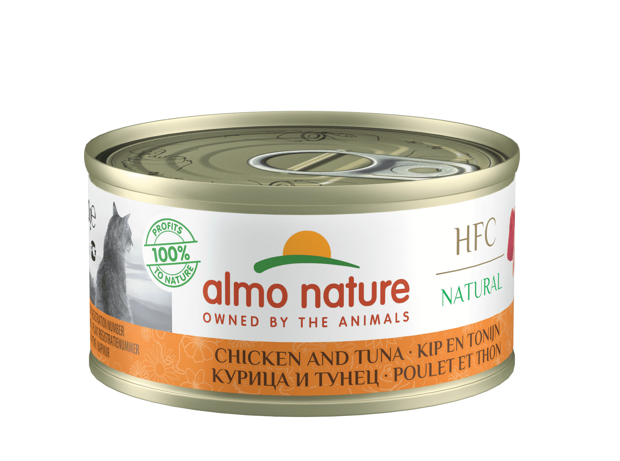 Almo Nature HFC Natural kyckling och tonfisk våtfoder katt (70 g)