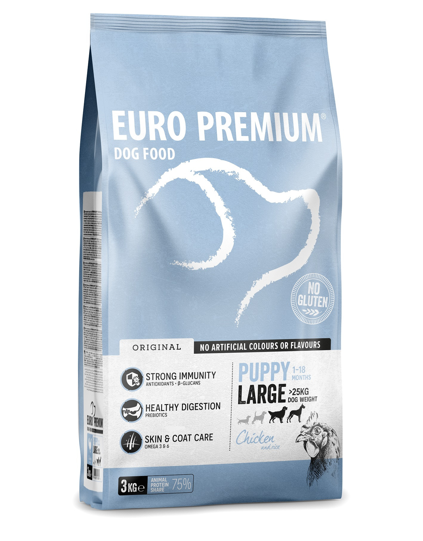 Euro Premium Large Puppy Chicken & Rice hondenvoer