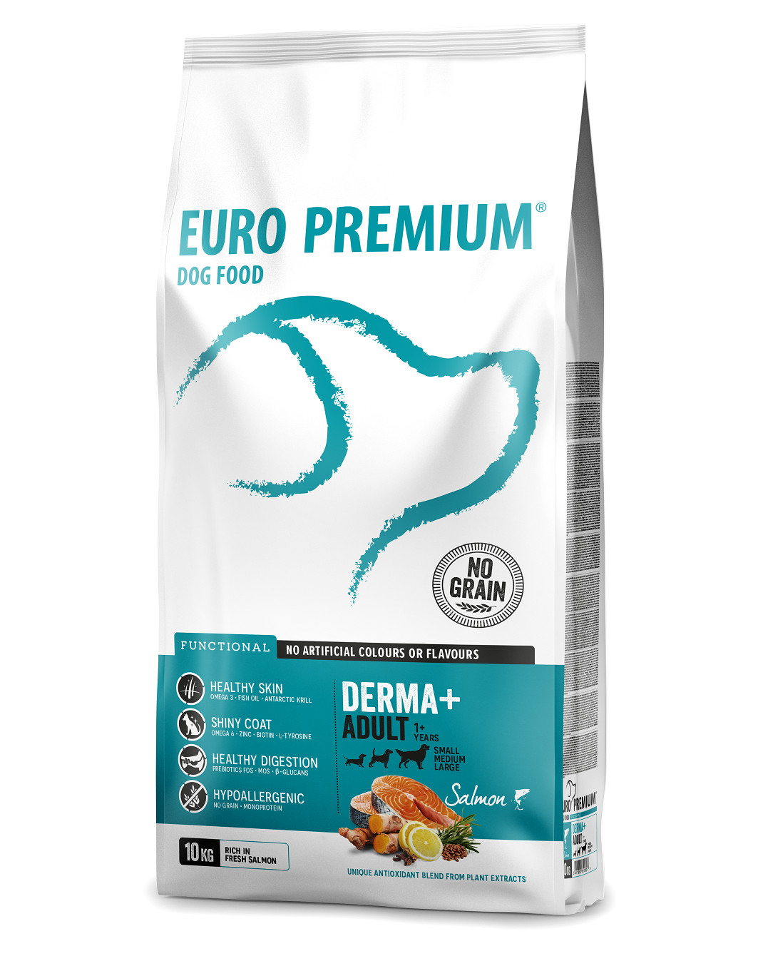 Euro Premium Grainfree Adult Derma+ Salmon & Potato hondenvoer