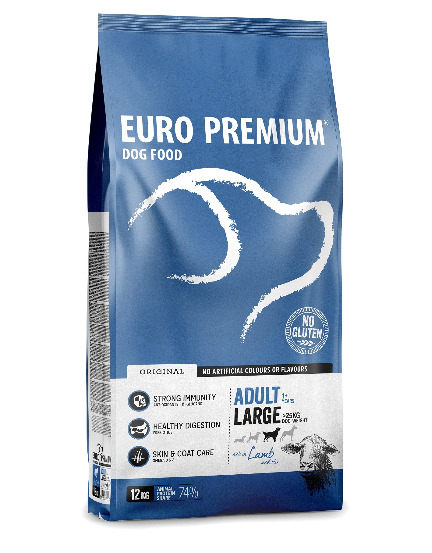 Euro Premium Adult Large Lamb & Rice hondenvoer