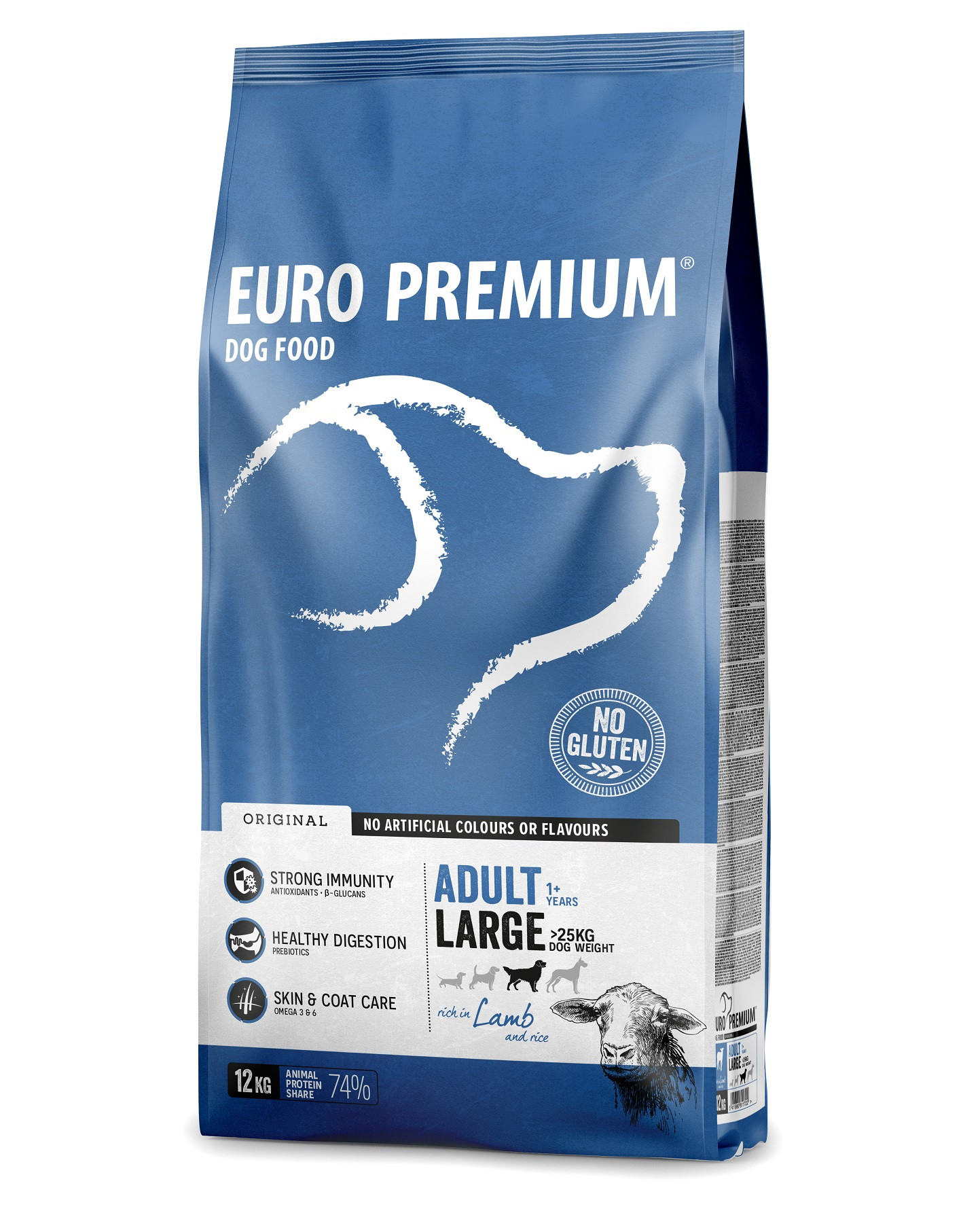 Euro Premium Adult Large Lamb & Rice hondenvoer