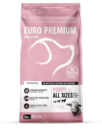 Euro Premium Puppy Lamb & Rice hondenvoer