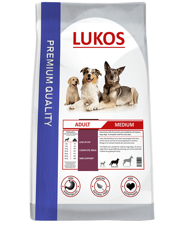 Lukos Adult Medium probeerpakket - premium hondenvoer