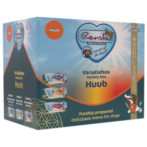 Renske Vers Bereid Variatiebox Huub hondenvoer (30x95g)