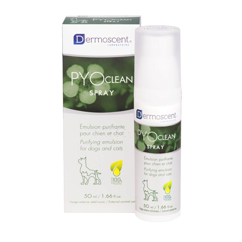 Dermoscent PYOclean spray voor hond en kat