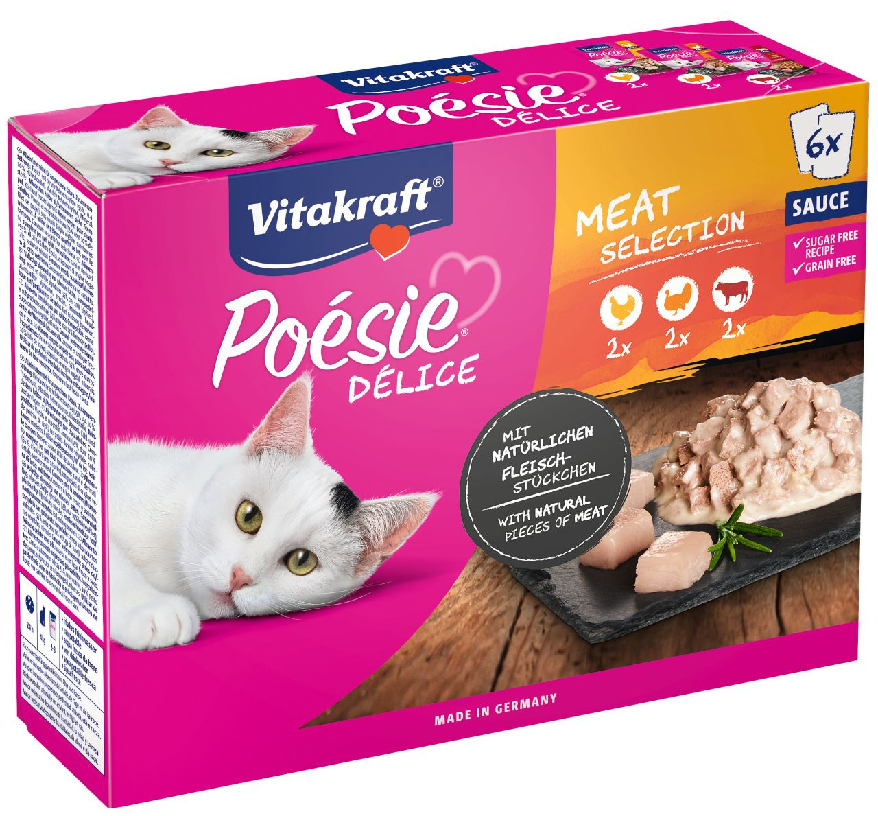 Vitakraft Poésie Délice med kött våtfoder katt multipack