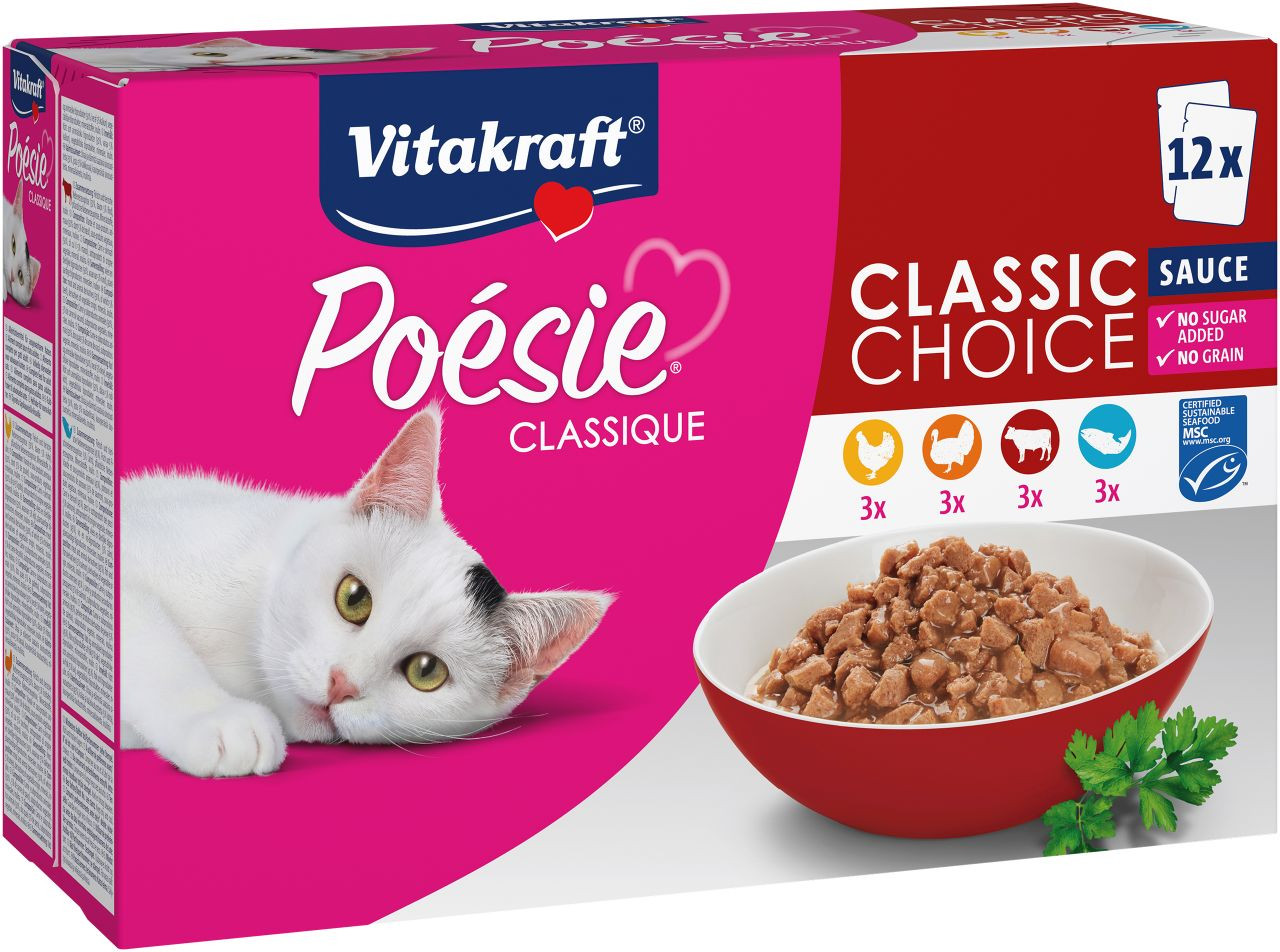 Vitakraft Poésie Classique Classic Choice i sås våtfoder katt