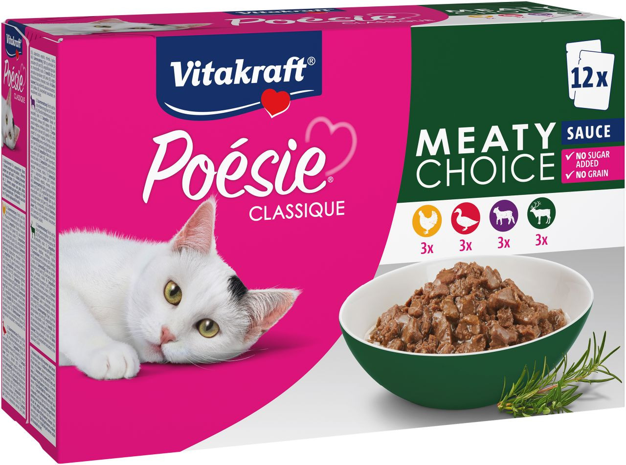 Vitakraft Poésie Classique Meaty Choice i sås våtfoder katt