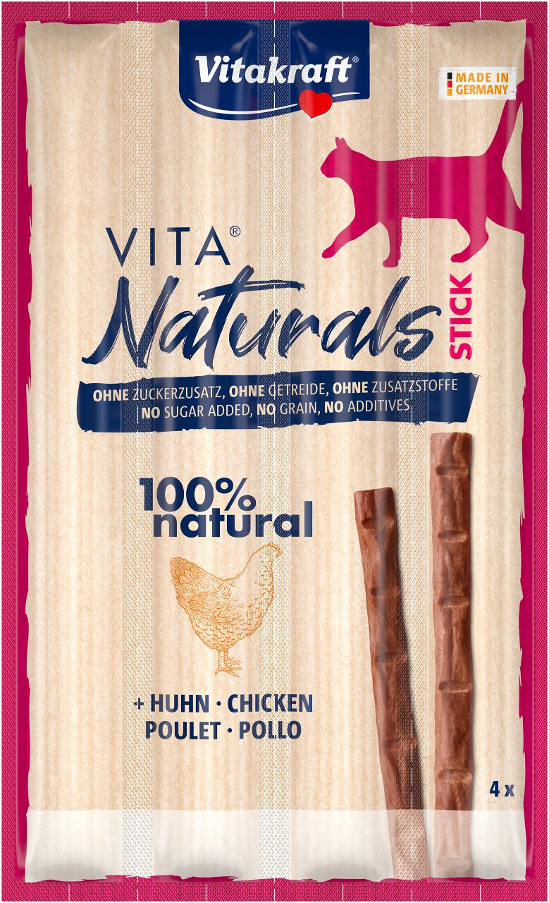 Vitakraft Vita Naturals Stick kyckling kattgodis (4 bitar)