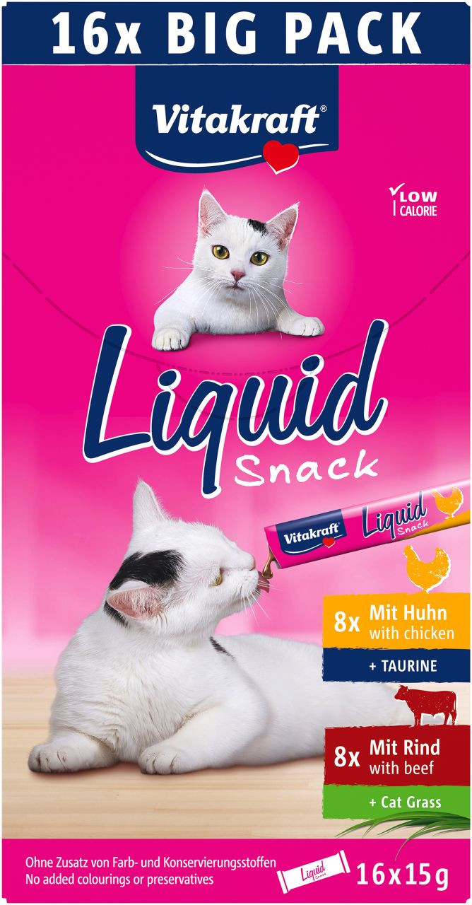 Vitakraft Liquid Snack kattgodis multipack (16x15 g)