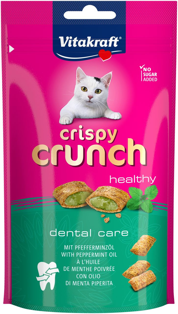 Vitakraft Crispy Crunch dental care kattgodis (60 g)