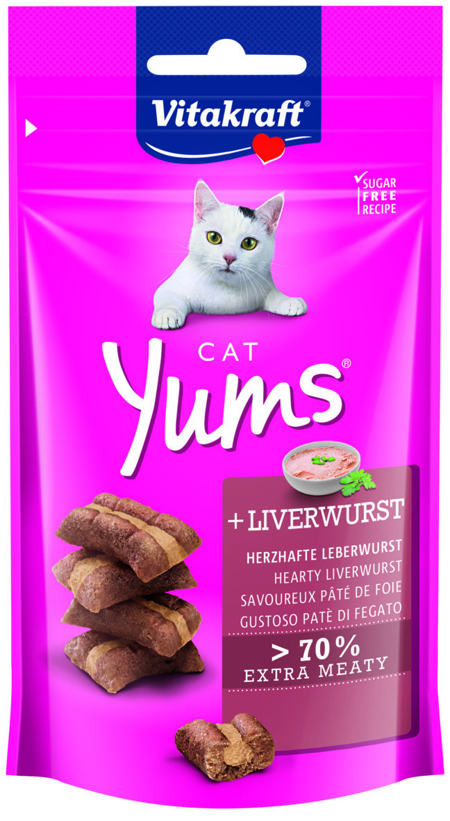 Vitakraft Cat Yums med lever kattgodis (40 g)