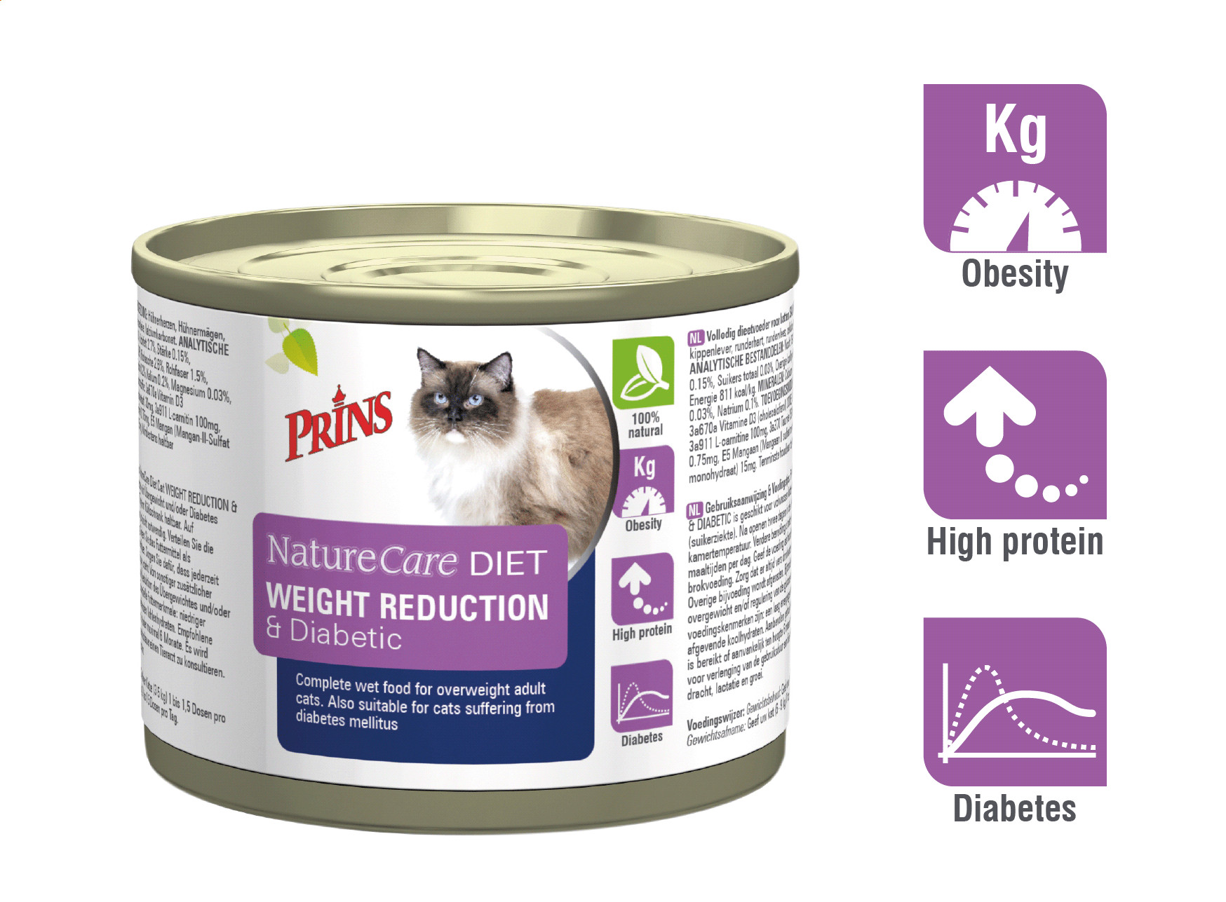 Prins NatureCare Diet Weight Reduction & Diabetic våtfoder katt