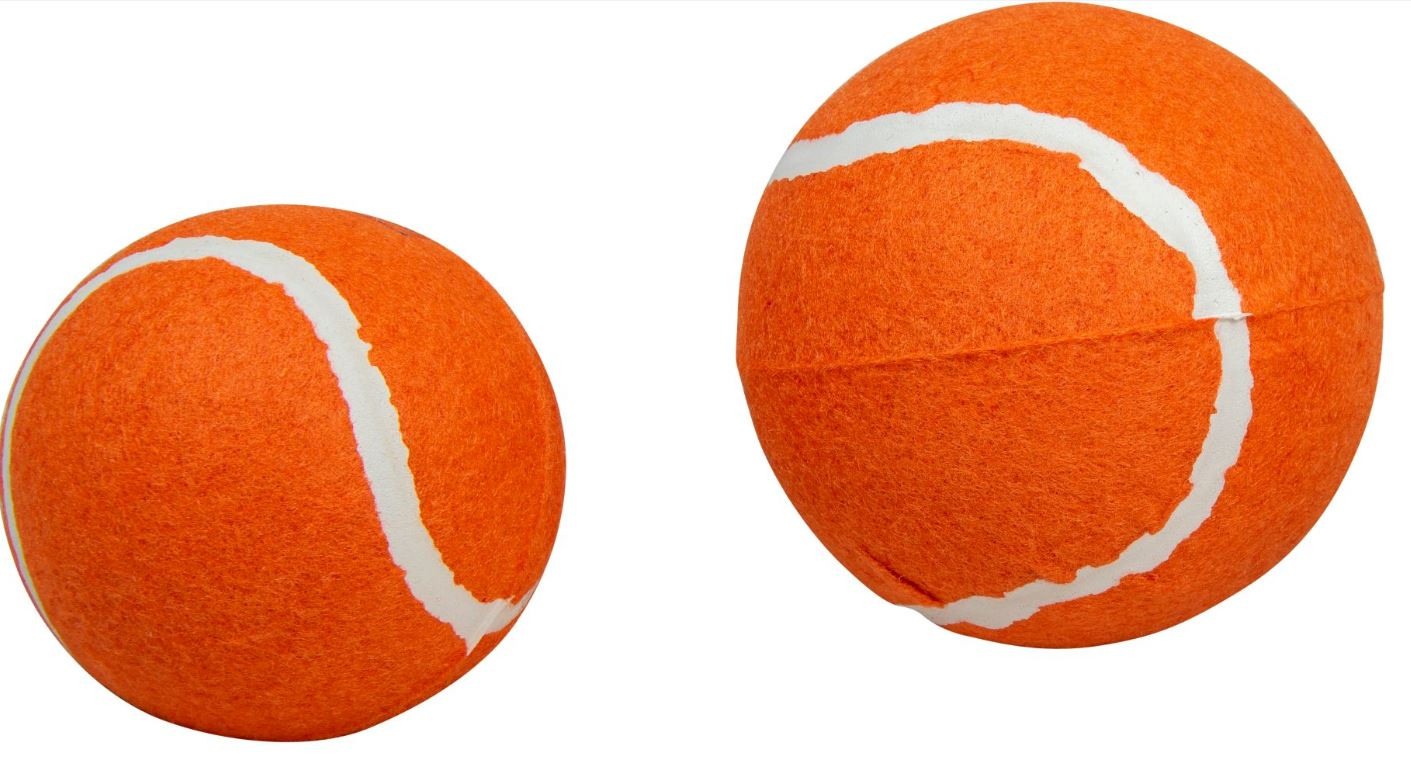 Stor tennisboll orange för hund