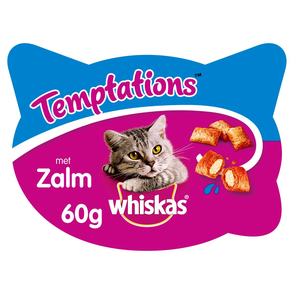 Whiskas Temptations med lax kattgodis