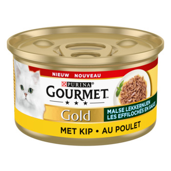 Gourmet Gold Saftiga Delikatesser med kyckling våtfoder katt (85 g)