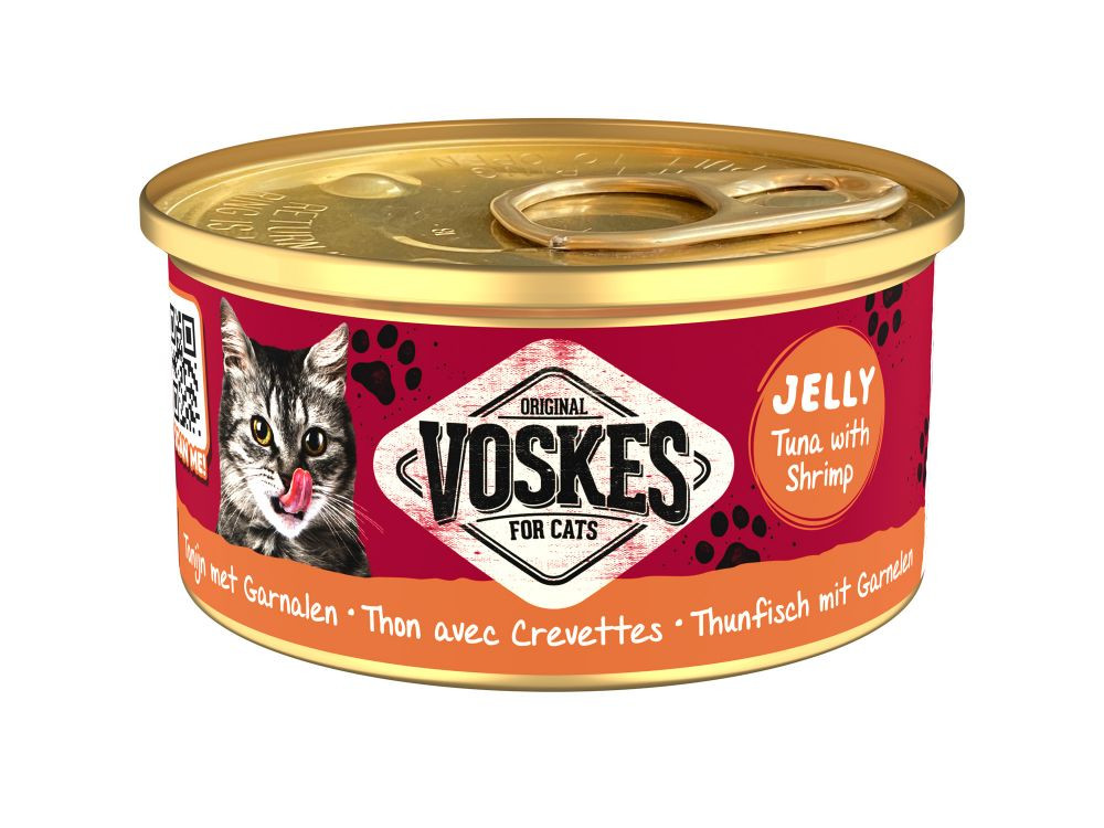 Voskes Jelly tonfisk med räkor våtfoder katt