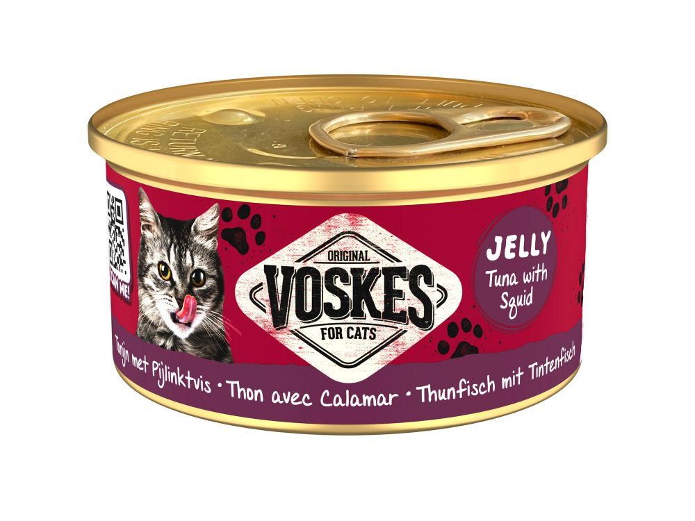 Voskes Jelly tonfisk med bläckfisk våtfoder katt