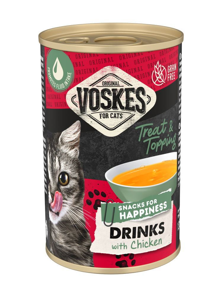 Voskes Drinks med kyckling kattgodis (135 ml)