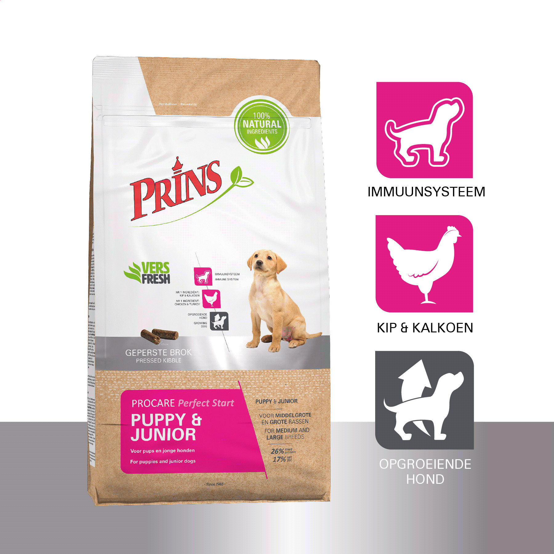 Prins ProCare Perfect Start Puppy & Junior hundfoder