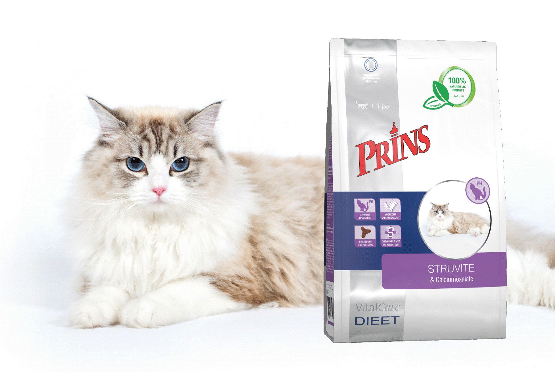 Prince VitalCare Diet Struvit & Kalciumoxalat kattfoder