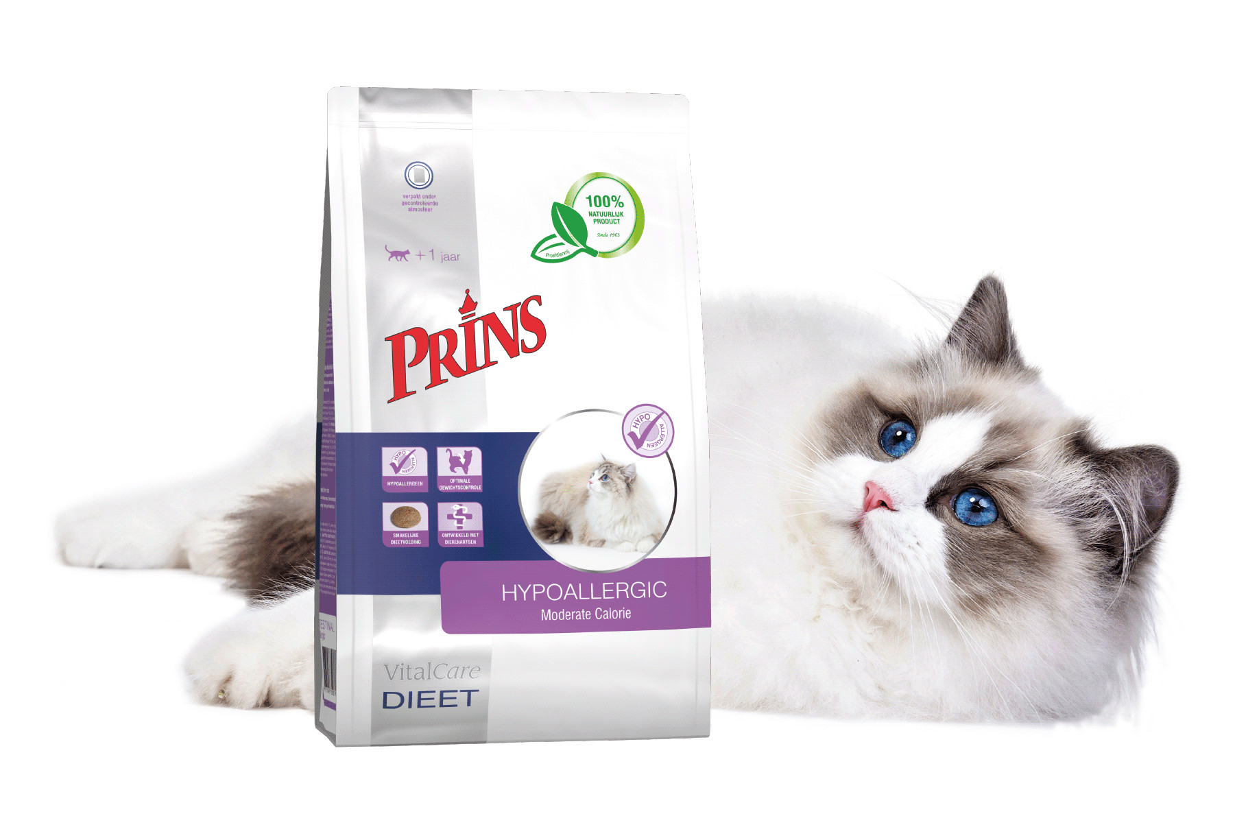 Prince VitalCare Diet Hypoallergic Moderate Calorie kattfoder