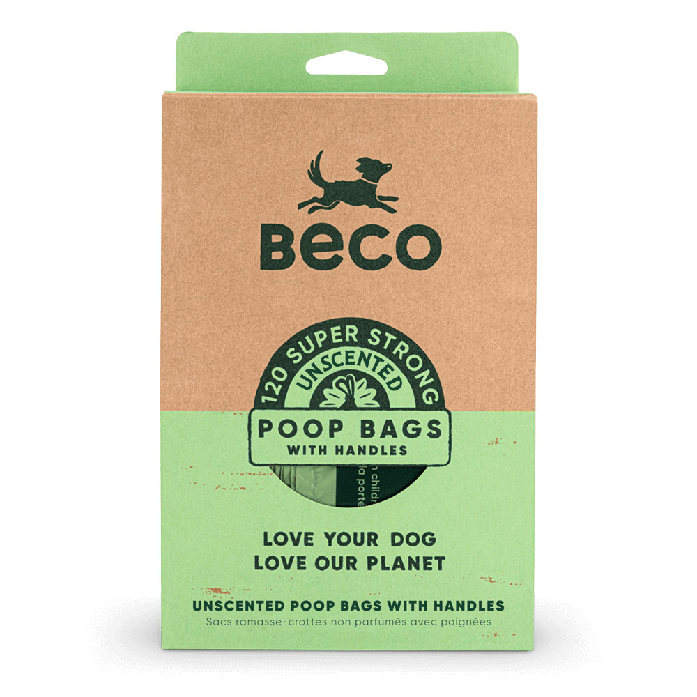 Beco Bags bajspåsar med handtag - 120 stycken