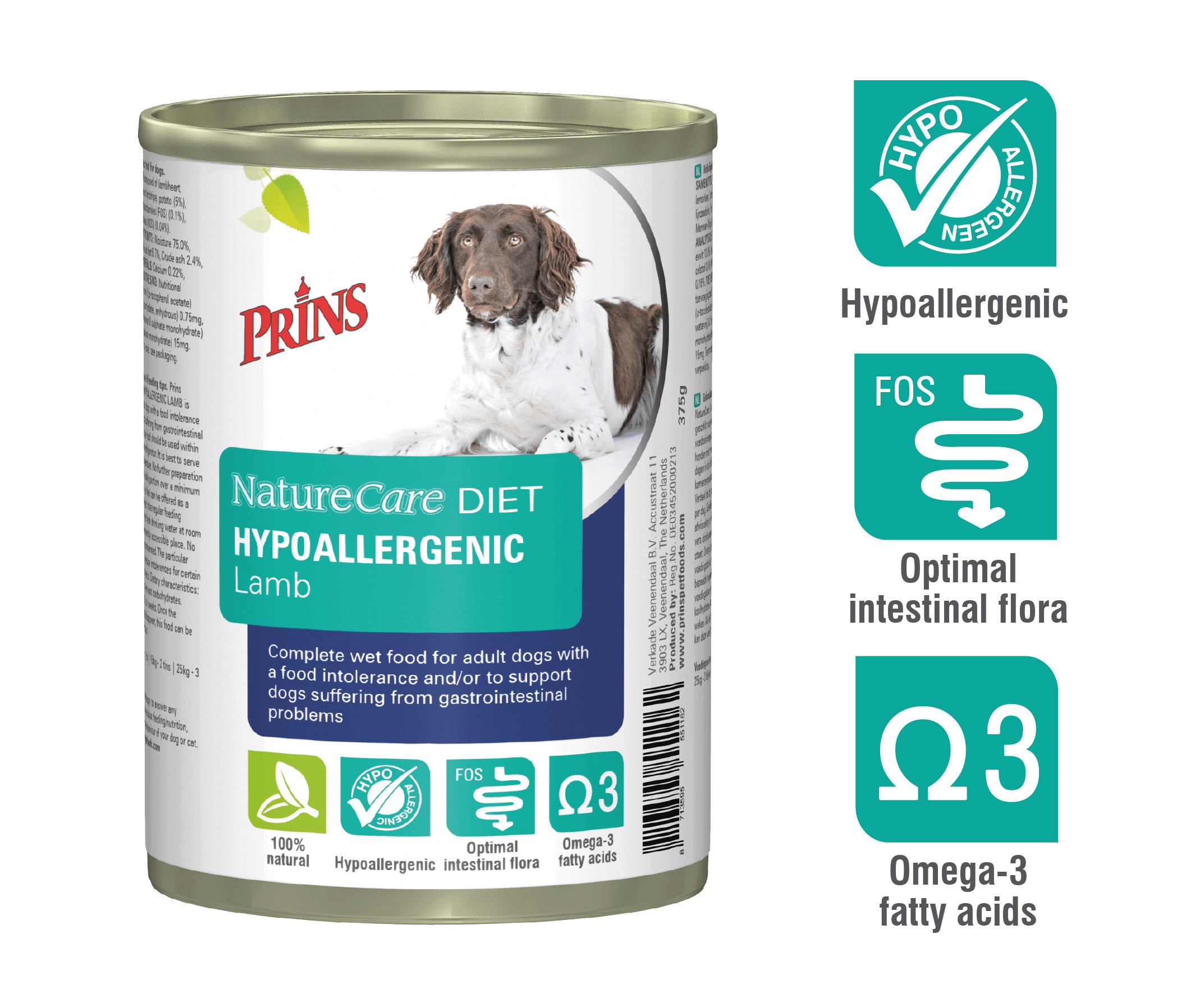 Prins NatureCare Diet Hypoallergenic lamm våtfoder hund